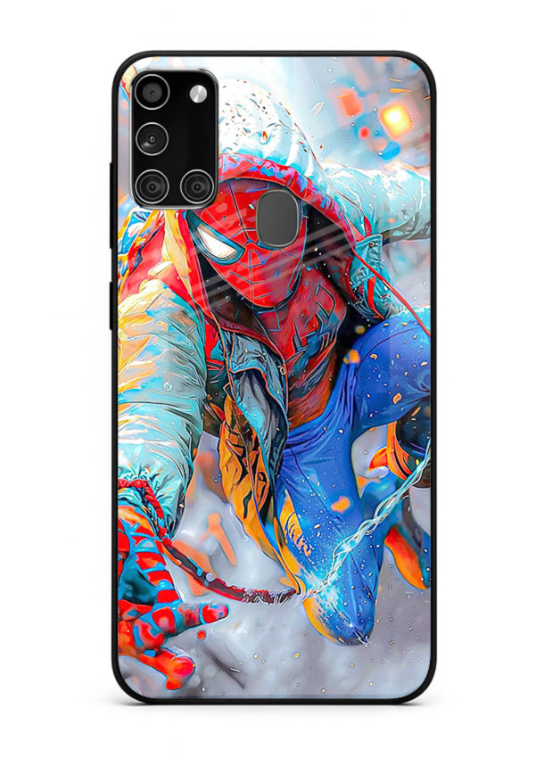 Spider-Man Multiverse Glow cover for Samsung A21s