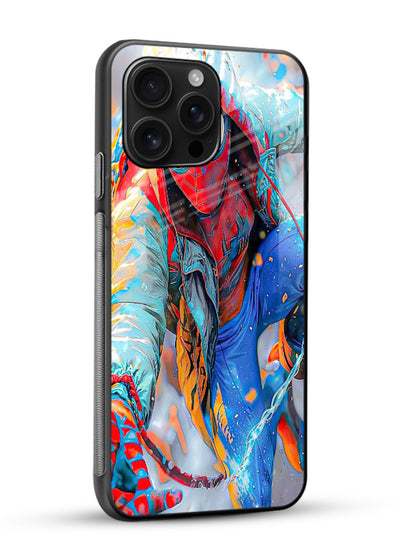 Spider-Man Multiverse Glow cover for Glossy Vibrant Premium Look - Angle Side