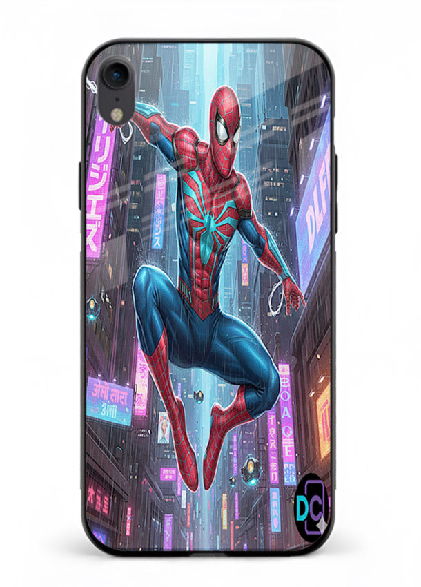 Spider-Man Neon Swing cover for Apple iPhone XR