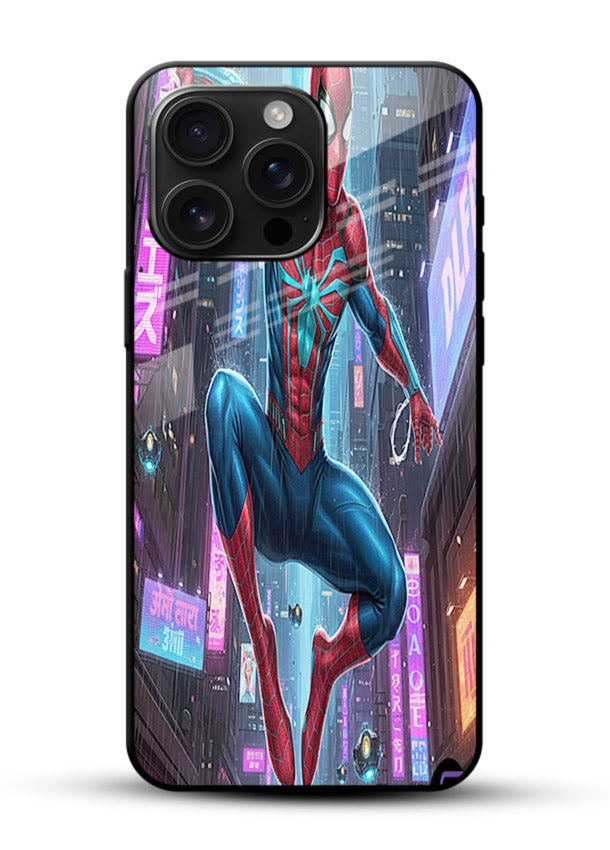 Spider-Man Neon Swing cover for Glossy Vibrant Premium Look - Angle Front