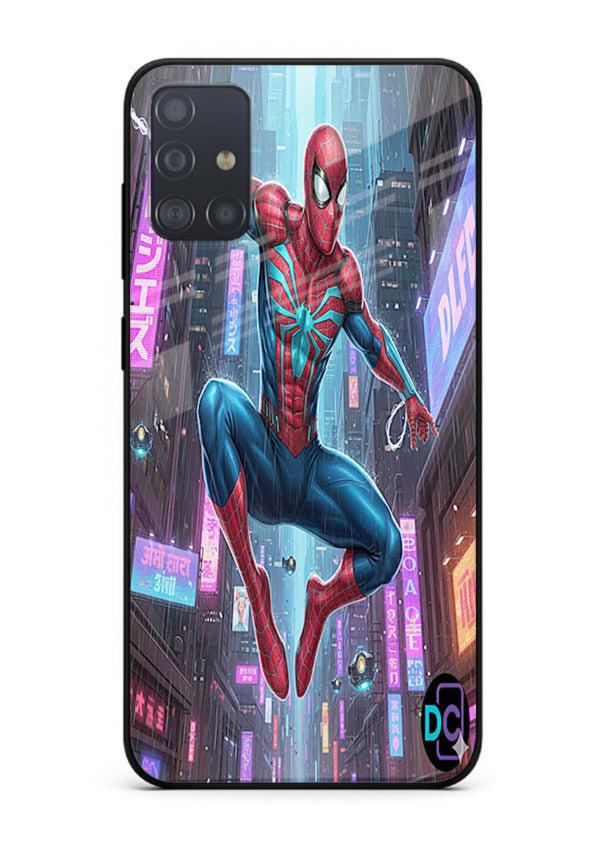 Spider-Man Neon Swing cover for Samsung A51