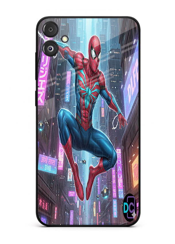 Spider-Man Neon Swing cover for Samsung F14 5G