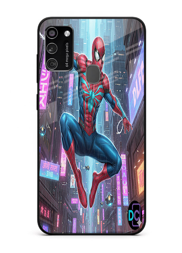 Spider-Man Neon Swing cover for Samsung M21