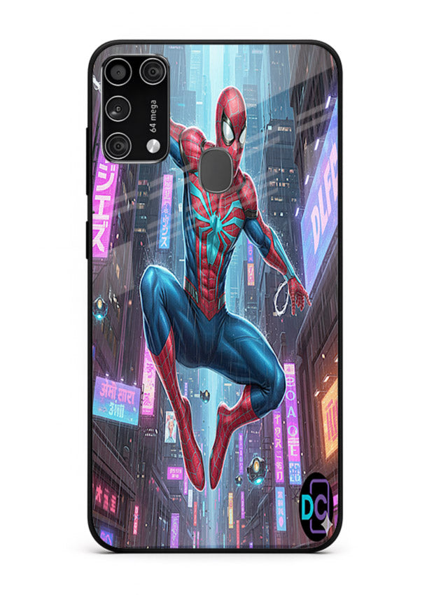 Spider-Man Neon Swing cover for Samsung M31 Prime
