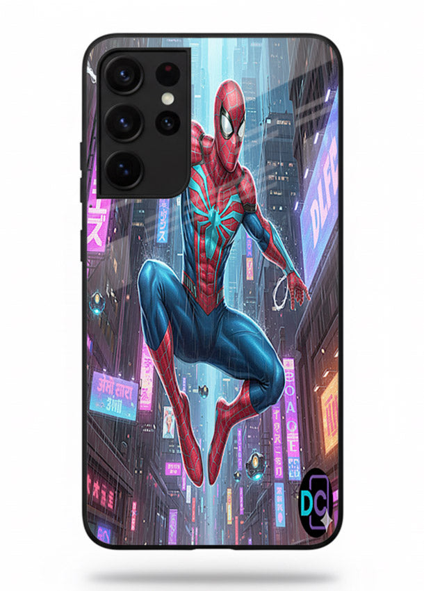 Spider-Man Neon Swing cover for Samsung S21 Ultra