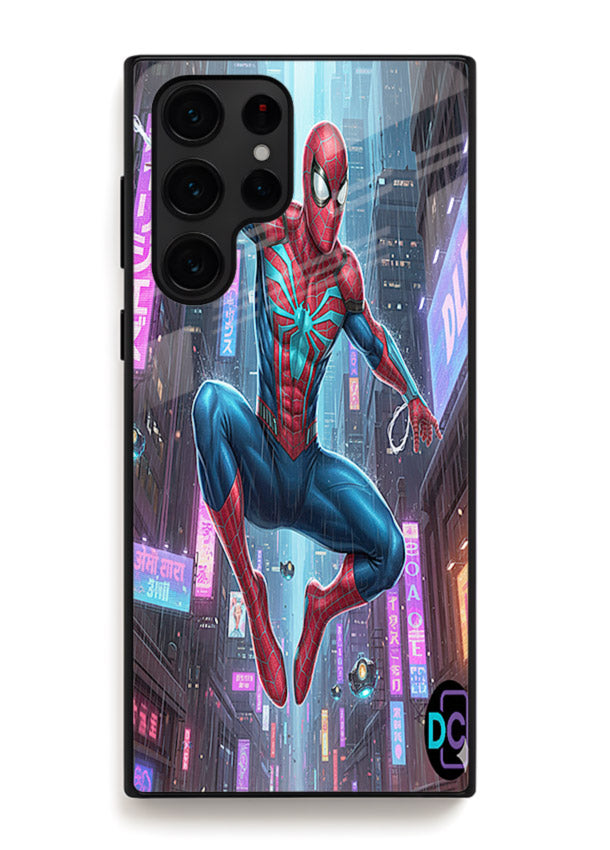 Spider-Man Neon Swing cover for Samsung S22 Ultra