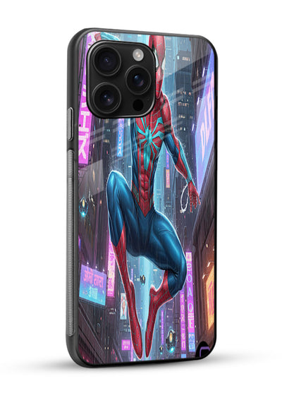 Spider-Man Neon Swing cover for Glossy Vibrant Premium Look - Angle Side