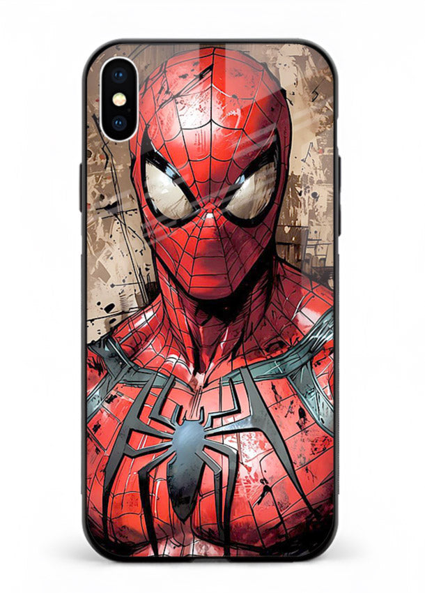 Spider-Man Realistic Portrait cover for Apple iPhone X