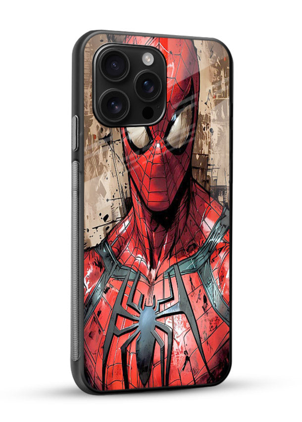 Spider-Man Realistic Portrait cover for Glossy Vibrant Premium Look - Angle Side