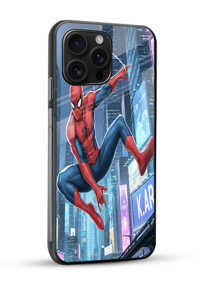 Spider-Man Swing Motion cover for Glossy Vibrant Premium Look - Angle Side