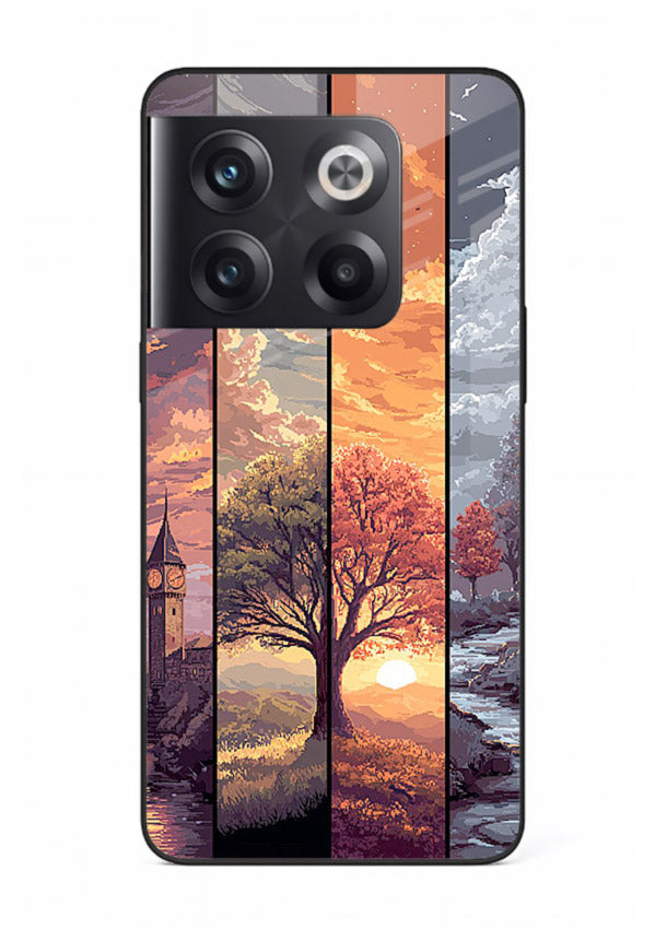 Split Seasons Art dual-season artwork OnePlus 10T glass back cover