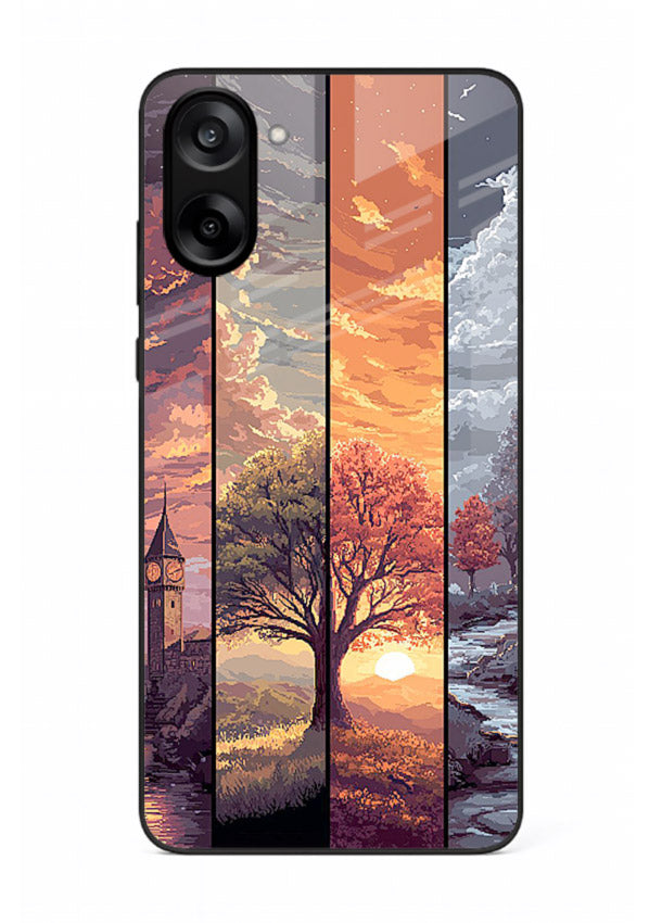 Split Seasons Art dual-season artwork OnePlus Nord CE5 glass back cover