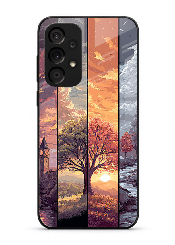 Split Seasons Art dual-season artwork Samsung A53 5G glass back cover