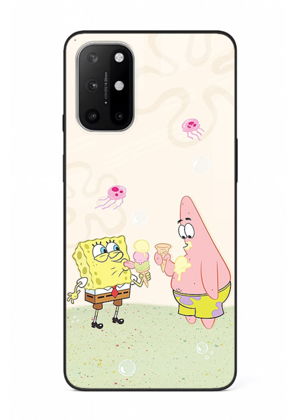 SpongeBob Patrick Fun cartoon artwork OnePlus 8T glass back cover