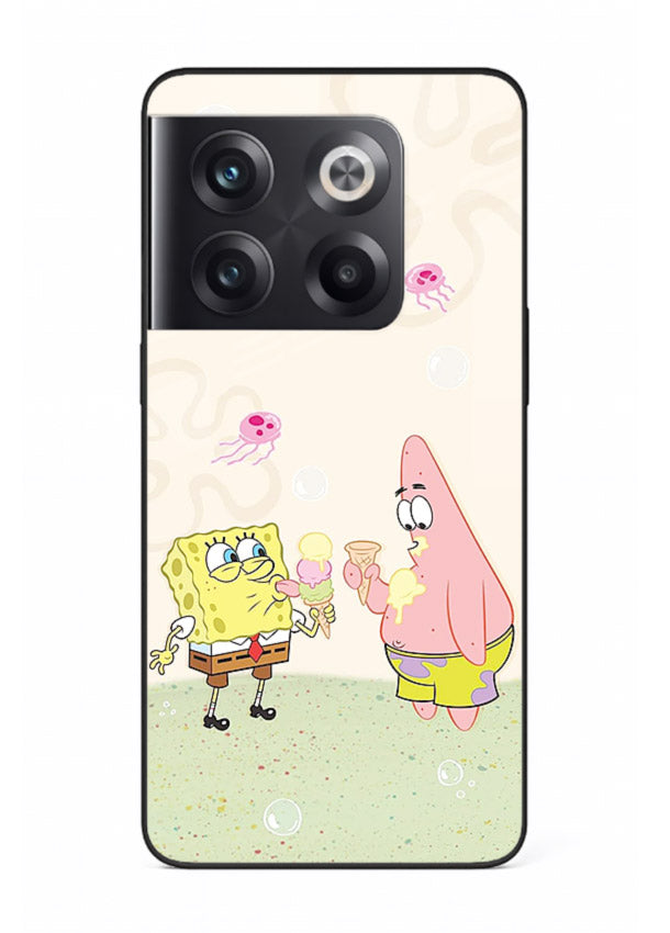 SpongeBob Patrick Fun cartoon artwork OnePlus 10T glass back cover