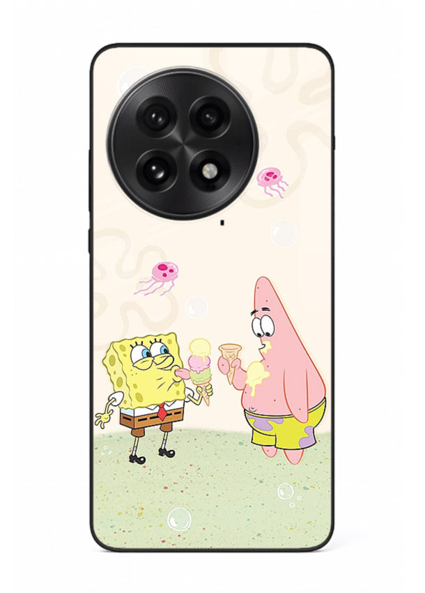 SpongeBob Patrick Fun cartoon artwork OnePlus 13R glass back cover