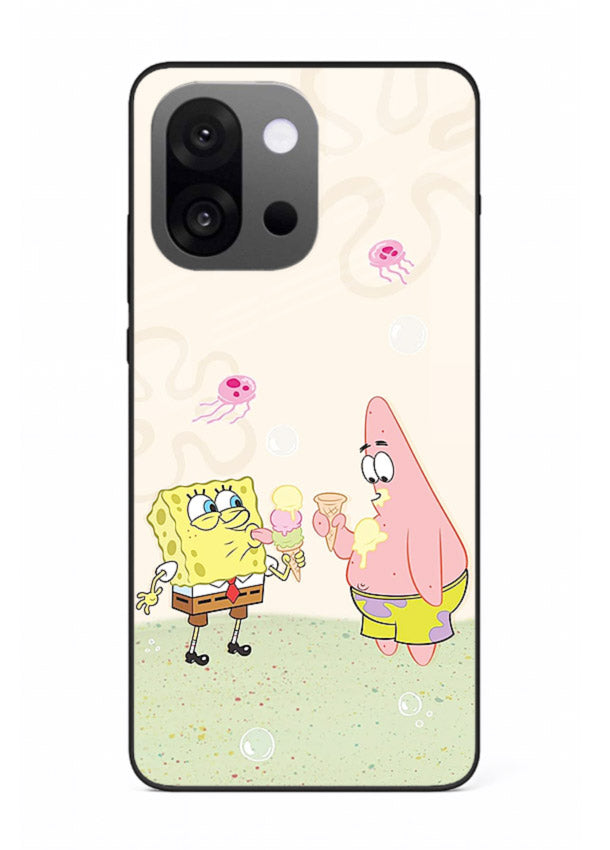 SpongeBob Patrick Fun cartoon artwork OnePlus 13s glass back cover