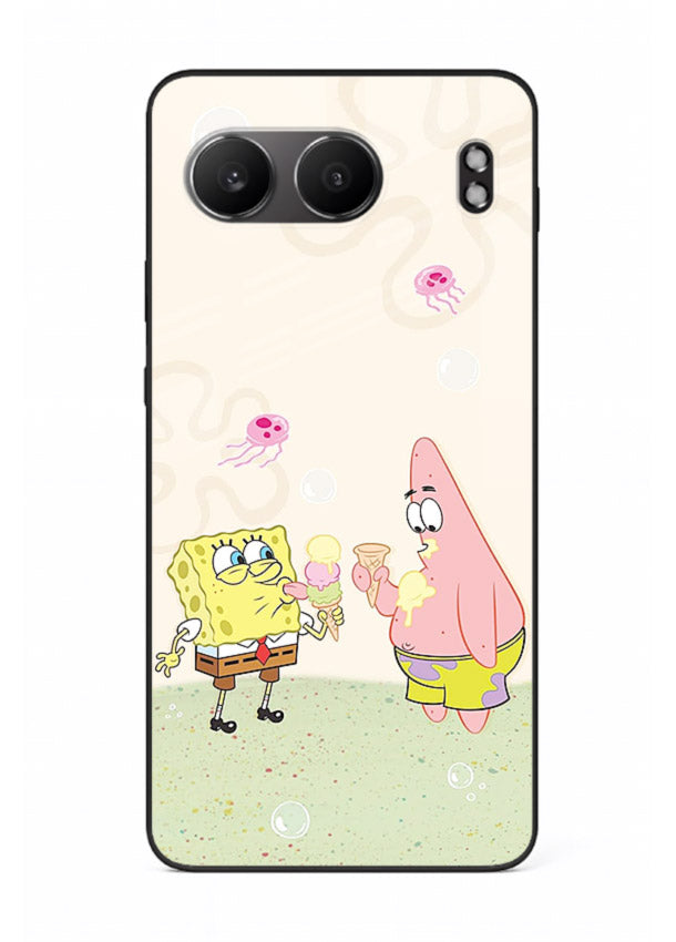SpongeBob Patrick Fun cartoon artwork OnePlus Nord 4 glass back cover