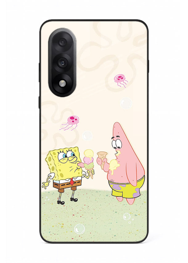 SpongeBob Patrick Fun cartoon artwork OnePlus Nord 5 glass back cover