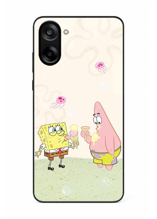 SpongeBob Patrick Fun cartoon artwork OnePlus Nord CE5 glass back cover