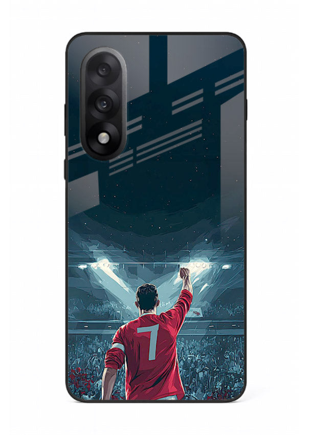 Stadium number seven football design on glossy tempered glass OnePlus Nord 5 back cover