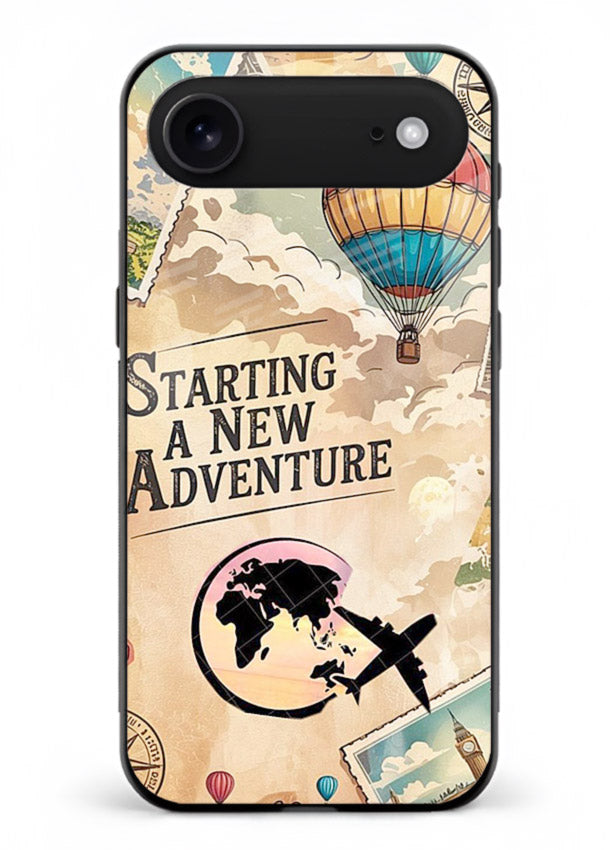 Starting New Adventure artwork iphone 17 air glass back cover