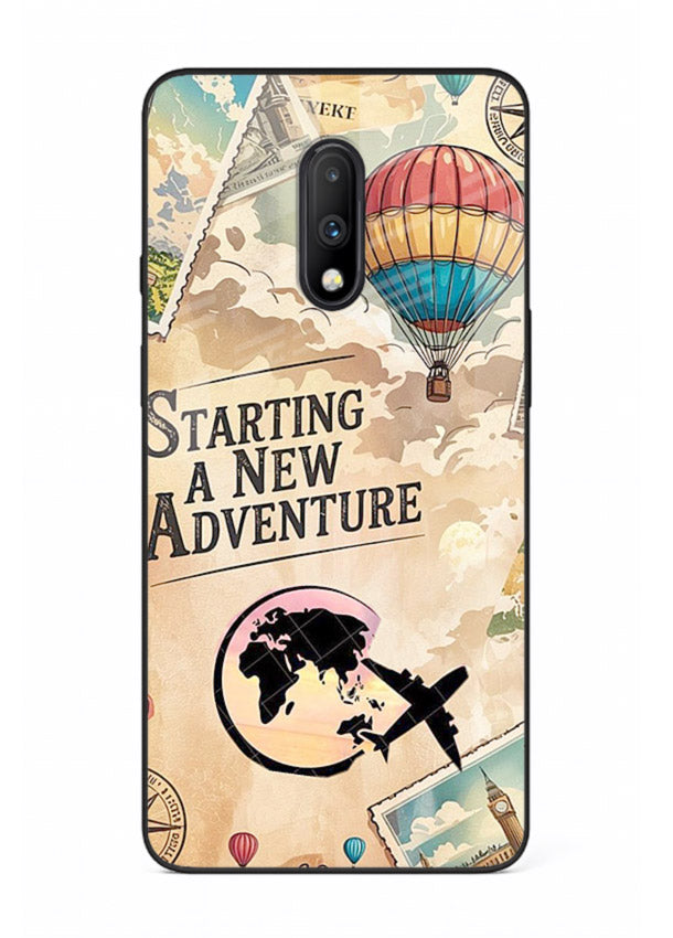 Starting New Adventure artwork OnePlus 7 glass back cover