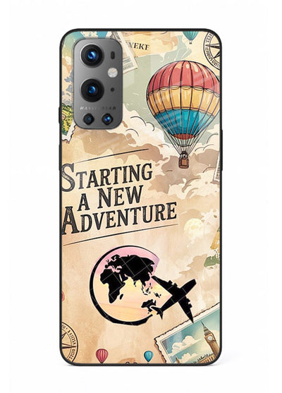 Starting New Adventure artwork OnePlus 9 glass back cover