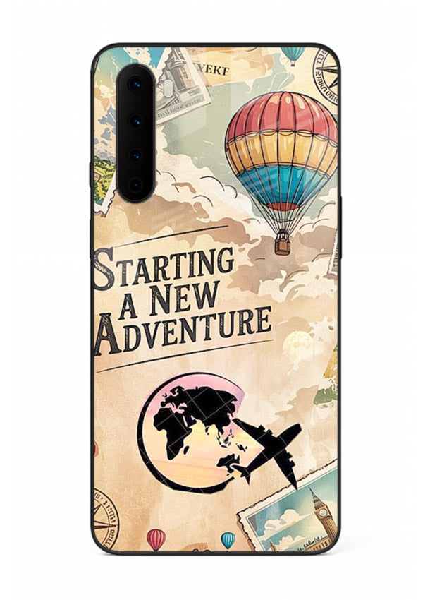 Starting New Adventure artwork OnePlus Nord glass back cover