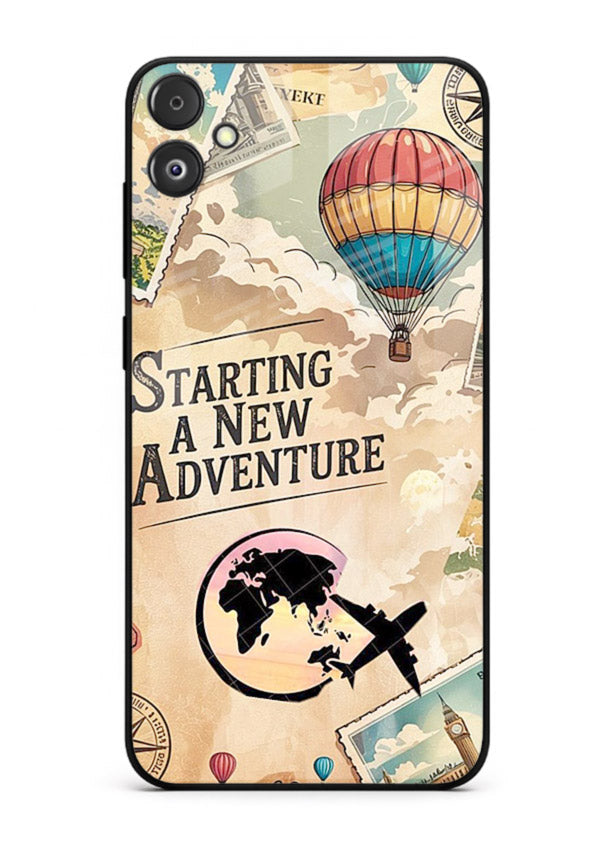 Starting New Adventure artwork Samsung F04 5G glass back cover