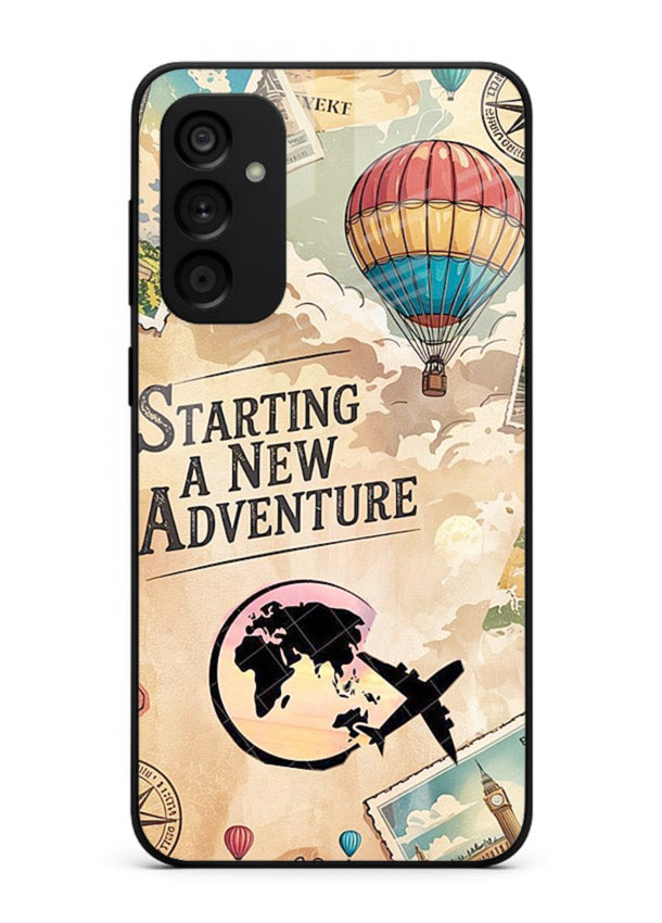 Starting New Adventure artwork Samsung A34 5G glass back cover