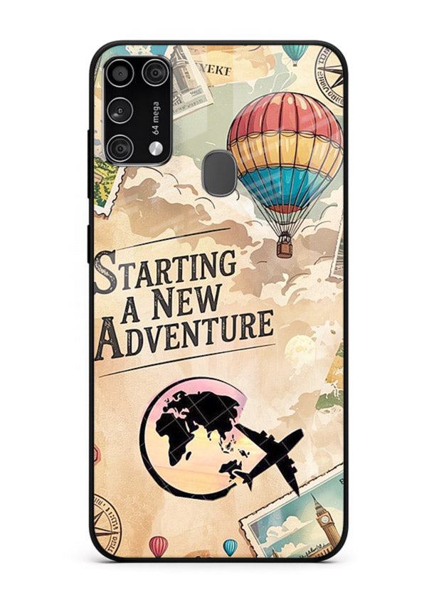 Starting New Adventure artwork Samsung M31 Prime glass back cover