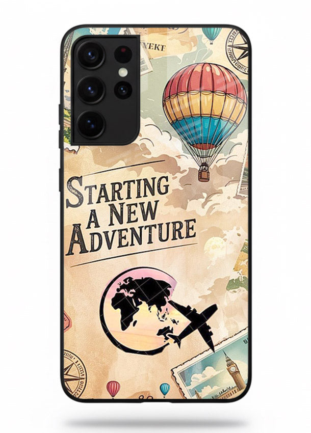 Starting New Adventure artwork Samsung S21 Ultra glass back cover