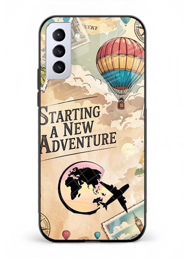 Starting New Adventure artwork Samsung S21 Plus glass back cover