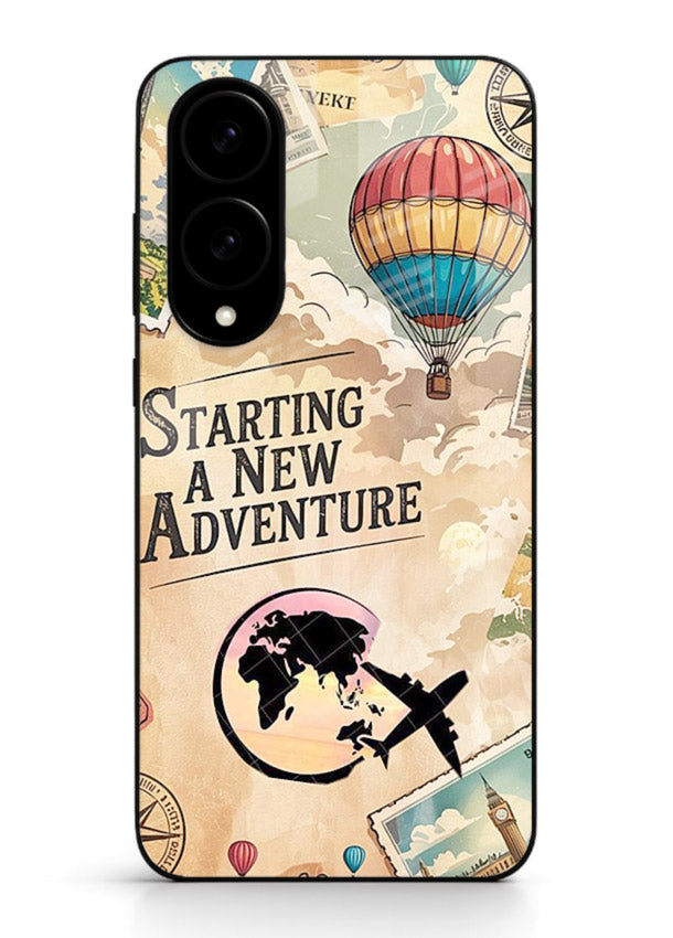 Starting New Adventure artwork Samsung S25 Edge glass back cover