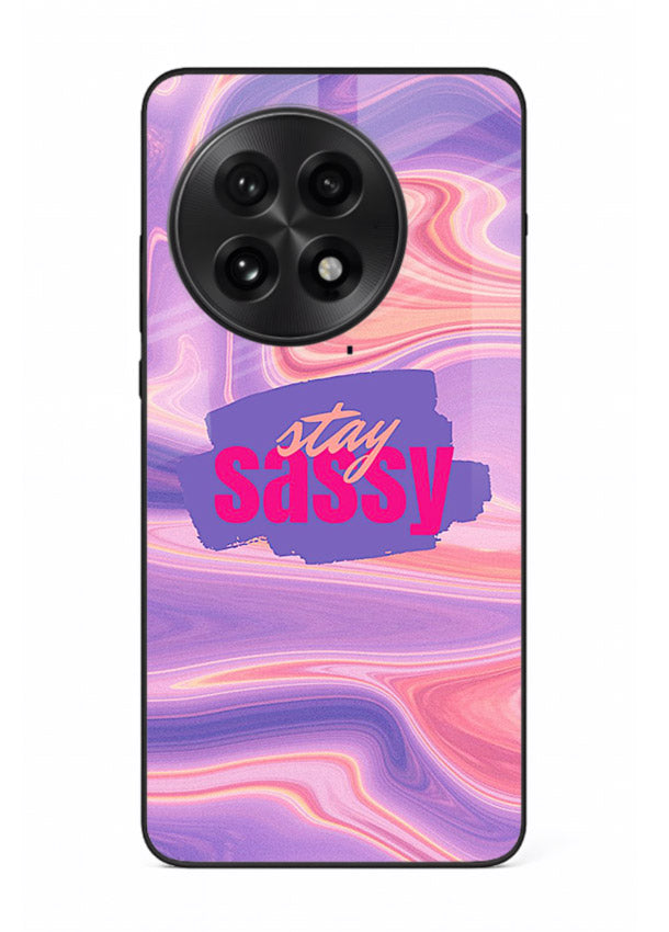 Stay Sassy Waves aesthetic illustration OnePlus 13 glass back cover