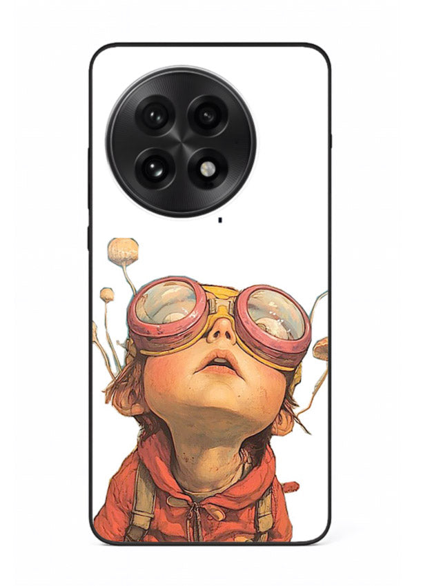 Steampunk Goggles Kid retro character OnePlus 13 glass back cover