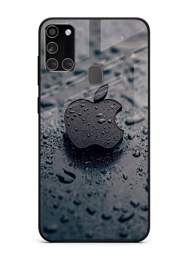 Grey performance car with metallic detailing for Samsung A21s Back Cover