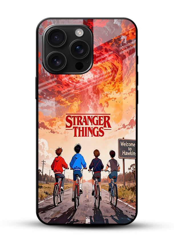 Supernatural storm artwork printed on glossy tempered glass phone back cover - 1