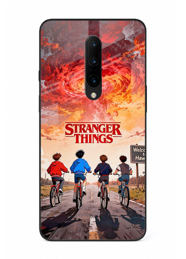 Supernatural storm artwork printed on glossy tempered glass OnePlus 7 Pro back cover