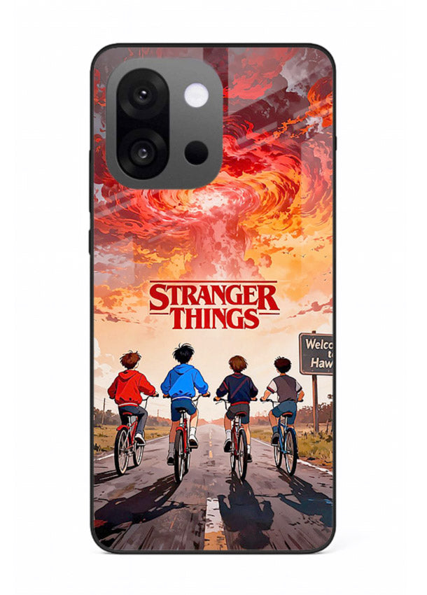 Supernatural storm artwork printed on glossy tempered glass OnePlus 13s back cover
