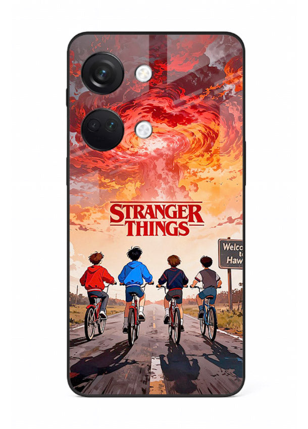 Supernatural storm artwork printed on glossy tempered glass OnePlus Nord 3 back cover