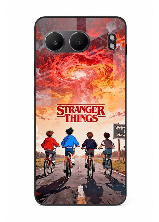 Supernatural storm artwork printed on glossy tempered glass OnePlus Nord 4 back cover