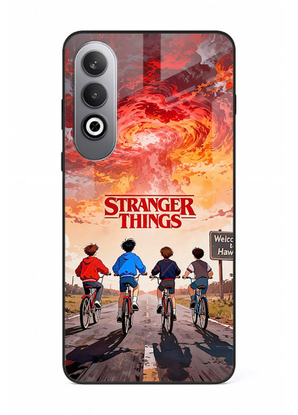 Supernatural storm artwork printed on glossy tempered glass OnePlus Nord CE4 back cover