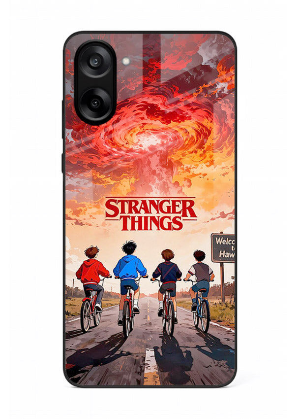 Supernatural storm artwork printed on glossy tempered glass OnePlus Nord CE5 back cover