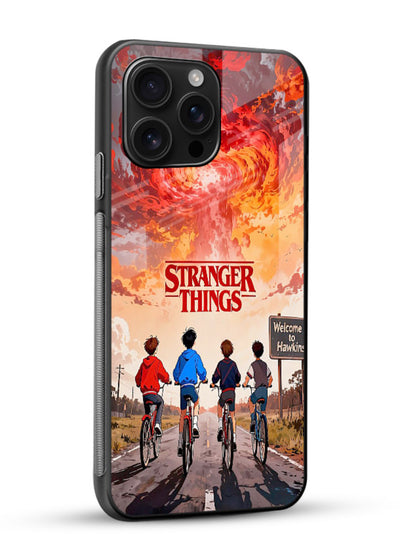 Supernatural storm artwork printed on glossy tempered glass phone back cover - 2