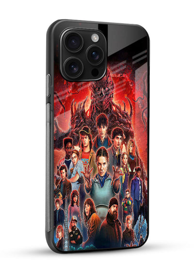 Adventure battle collage artwork printed on glossy tempered glass mobile back cover - 2