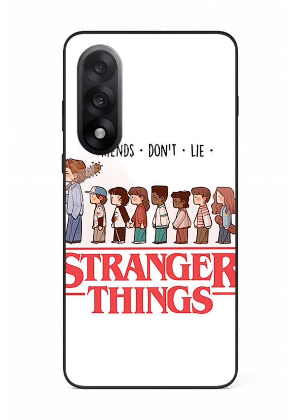 Retro squad artwork printed on premium tempered glass OnePlus Nord 5 back cover