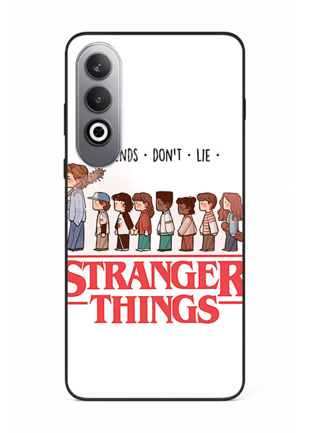 Retro squad artwork printed on premium tempered glass OnePlus Nord CE4 back cover