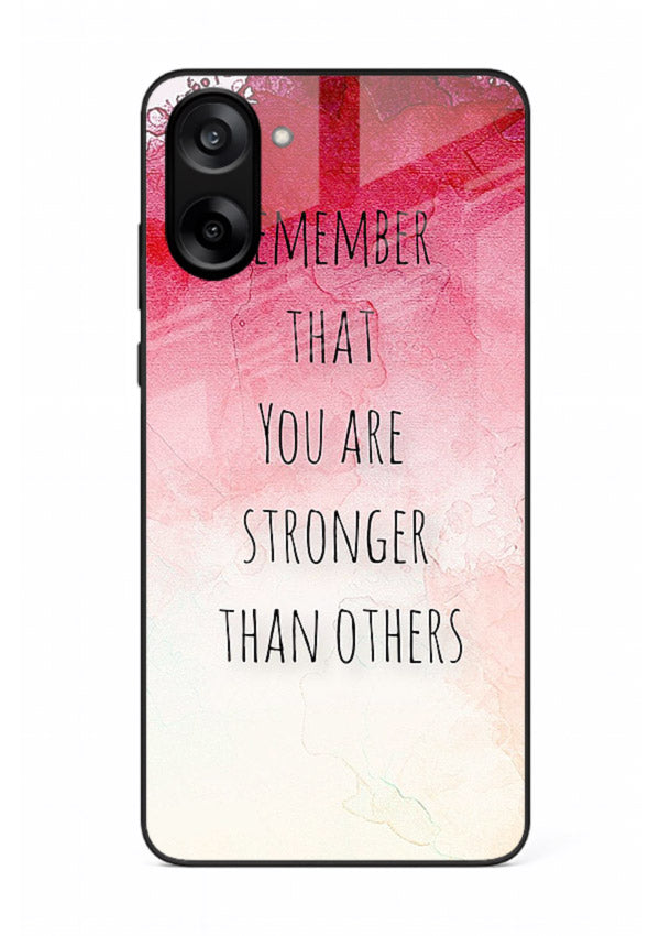 Watercolor determination quote printed on OnePlus Nord CE5 glass back cover with gentle tones.